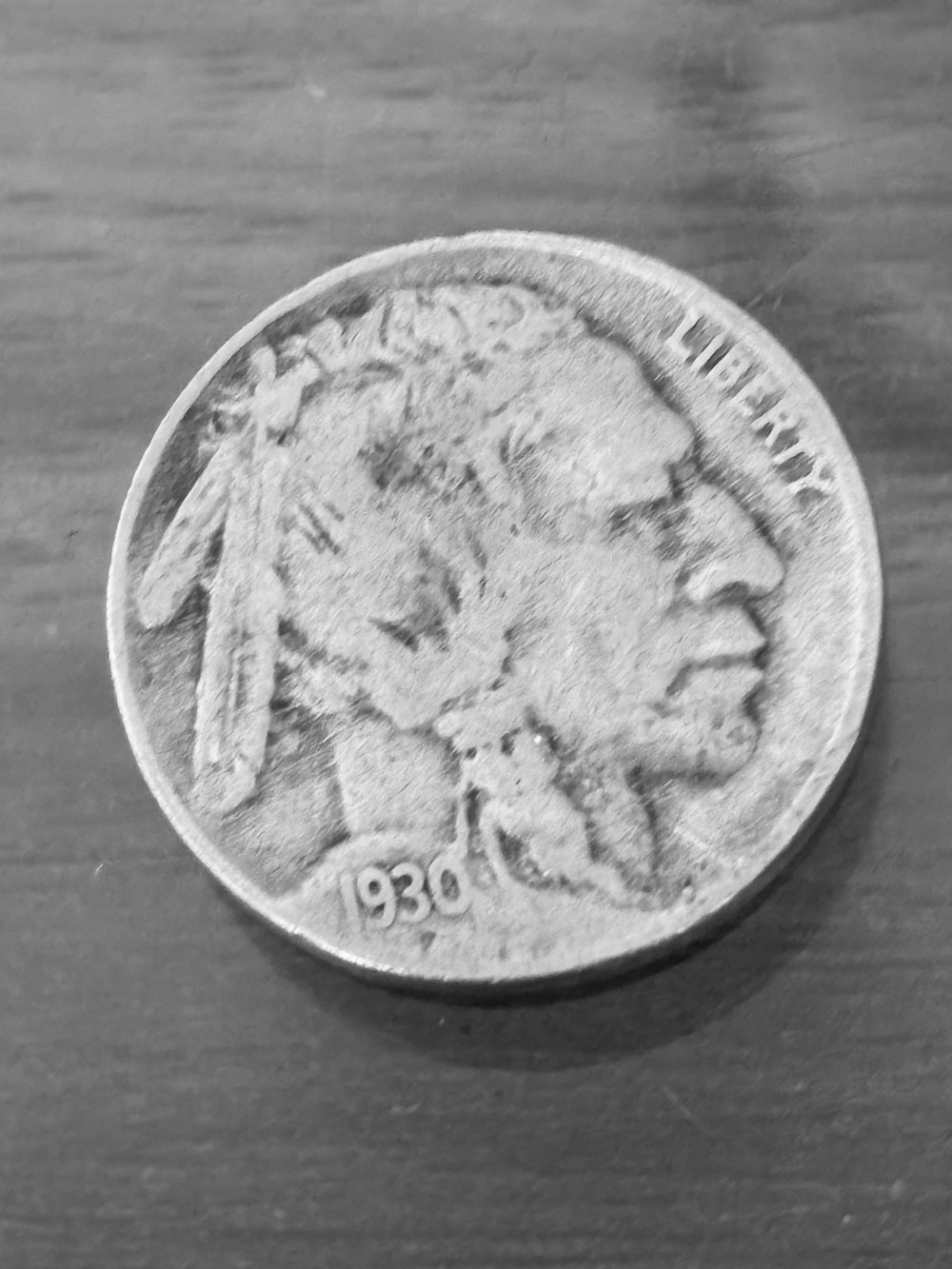 1930 Indian Head Nickel, US Buffalo 5 Cents
